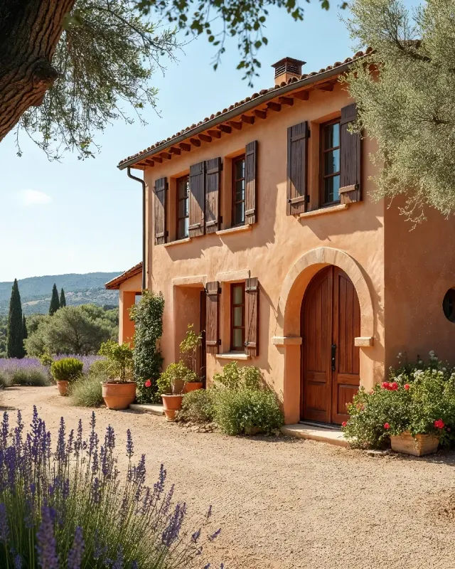 Gepflegte Finca mit Olivenbäumen und Lavendel auf Mallorca